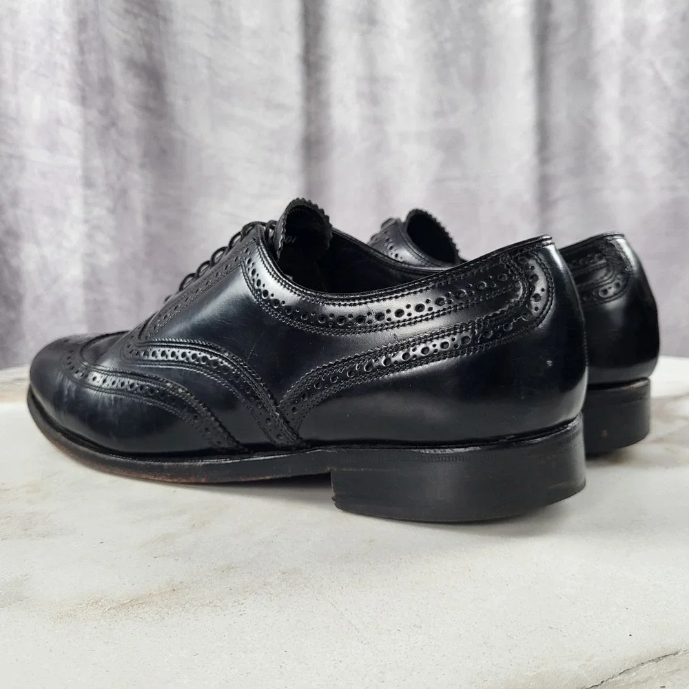 Florsheim Wingtip Oxfords Men's Size 10.5 E Black